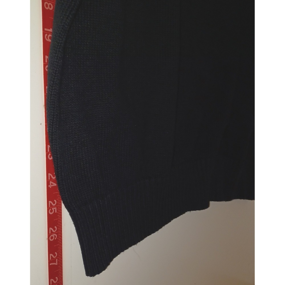 Polo Ralph Lauren Sweater Men XL Black Mock Neck Cotton Preppy Old Money Classic - Picture 6 of 6